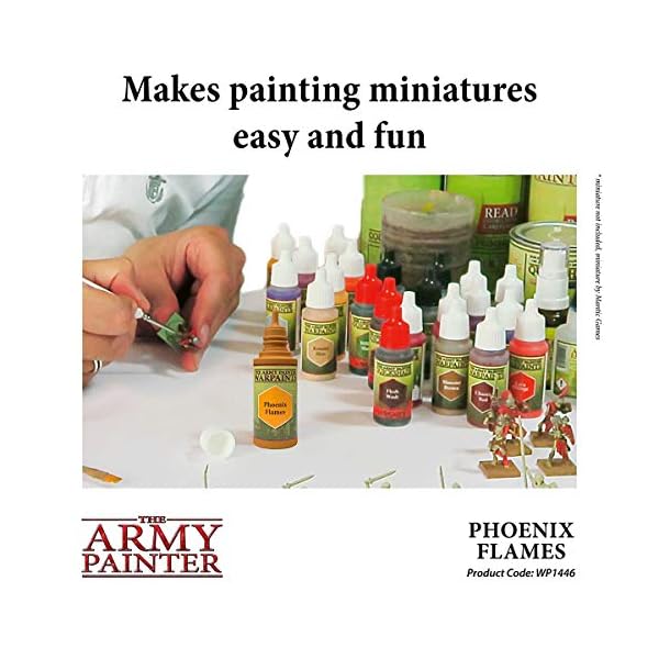 The Army Painter | Warpaint | Phoenix Flames | Hochpigmentierte Acrylfarbe auf Wasserbasis, geeignet fÃ¼r das Bemalen von Tabletop Miniaturen, Brettspielfiguren und Miniaturen zu RPGs Rollenspielen, WP1446 – Bild 5