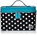 Caboodles Gilded Pleasure Nail Valet with White Polka Dots, Black, 2.36 Pound