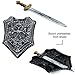 Tigerdoe Gladiator Costume - Helmet, Shield, & Sword - Roman Armor Knight - 3 Pc - Halloween Costumes for Men