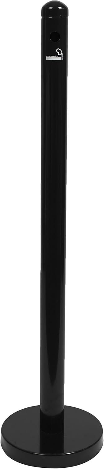 Securit 100 cm Stainless Steel Smoking Post - Black, Large - Image 3