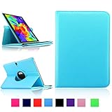 Infiland Samsung Galaxy Tab S 10.5 Case, 360 Degree Rotating Smart PU Leather Cover Case for Samsung Galaxy Tab S 10.5 inch SM-T800 Tablet (Samsung Galaxy Tab S 10.5 inch, Sky Blue)