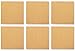 Juvale Cork Trivets for Hot Pots and Pans - Square Cork Hot Pads for Kitchen Counter, Dining Table (7x7x0.5 Inch) - 6 Pack - Square Placemats