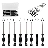 Haton 8 Pcs Carburetor Adjustment Adjusting Tool Tune-up Kit Screwdriver With Cleaning Needles Carrying Case For Common 2 Cycle Carburetor Engine