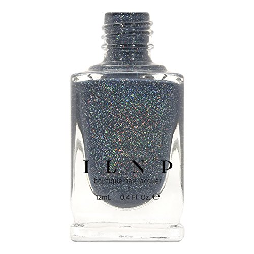 ILNP Industrial Park - Neutral Denim Blue Holographic Sheer Jelly Nail Polish