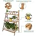 3 Tier Folding Bamboo Plant Flower Stand Plant Display, Plant Stand Shelf, Flower Pot Holder, Plant Rack, Wood Plant Stand, Plant Display Rack, Flower Pots Holder, Utility Shelving Unit Storage Rackthumb 3