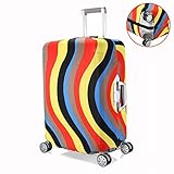 Baisidai Washable Colorful Print Luggage Cover Spandex Suitcase Cove Protective Bag