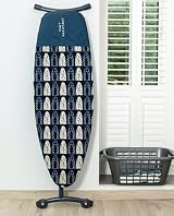 Addis Deluxe Ironing Board Cover Navy White Heat Resistant 135x46 cm view 2