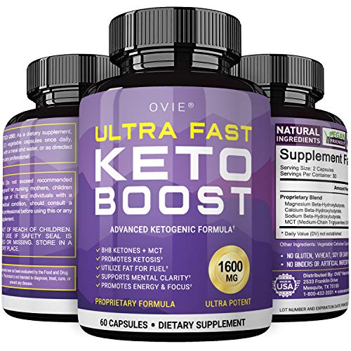 image for OVIE Ultra Fast Pure Keto Boost 1600mg - Advanced Clinically-researche