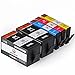 934 and 935 Ink Cartridges Combo Pack Compatible for HP 934XL 935XL for HP Officejet Pro 6830 6230 6835 6812 6815 6820 6220 6800 (2 Black,1 Cyan,1 Magenta, 1 Cyan) 5 Pack
