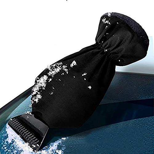 Novelty Magic! Warm Gloves Scraper, Kshion Car Vehicle Durable Winter Snow Ice Brush Defrosting Snow Shovel Removal For Winter (Black) - Thumbnail 2