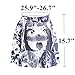 My Sky Women 3D Ahegao Print Stretchy Flared Pleated High Waist Skirt Casual Mini Skirt Black and White