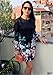 Kissky Women's Sheath Floral Print Chiffon Dress