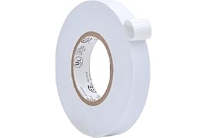 WOD TAPE WOD ETC766 Professional Grade General Purpose White Electrical Tape UL/CSA Listed core. Vinyl Rubber Adhesive Electrical Tape: 1/2 inch X 66 ft - Use at No More Than 600V & 176F (Pack of 1)
