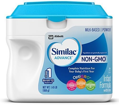 Similac Advance Non-GMO Infant Formula, Powder, 23.2 Ounces (Pack of 6) by Similac