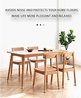 Ezprotekt Upgraded Clear Silicone Chair Leg Protectors 20-28mm 16PCS Round view 8