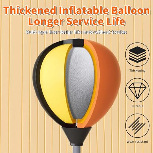 ALISMAEEL Boxing Reaction Ball - Boxing Speed ​​Reflection Bag to Improve Attention, Reaction Time, Agility and Hand-Eye Coordination