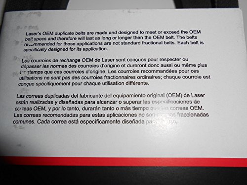 OEM Duplicate Belt Replaces John Deere Belt Numbers GY20570, GX20072