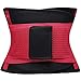 Waist Trainer Neoprene Sauna Sweat Belt for Women Weight Loss Waist Cincher Trimmer(2 Straps Black,Large)