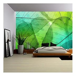 Macro Leaves Background Texture Over Spotted Background