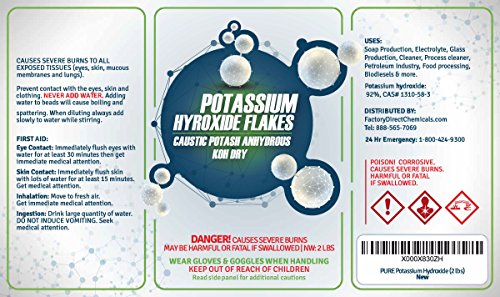 1 PURE+Potassium+Hydroxide+Flakes+Anhydrous
