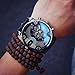 Clearance! Charberry Mens Large Dial Quartz Watch Leather Quartz Analog Wrist Watch Watches