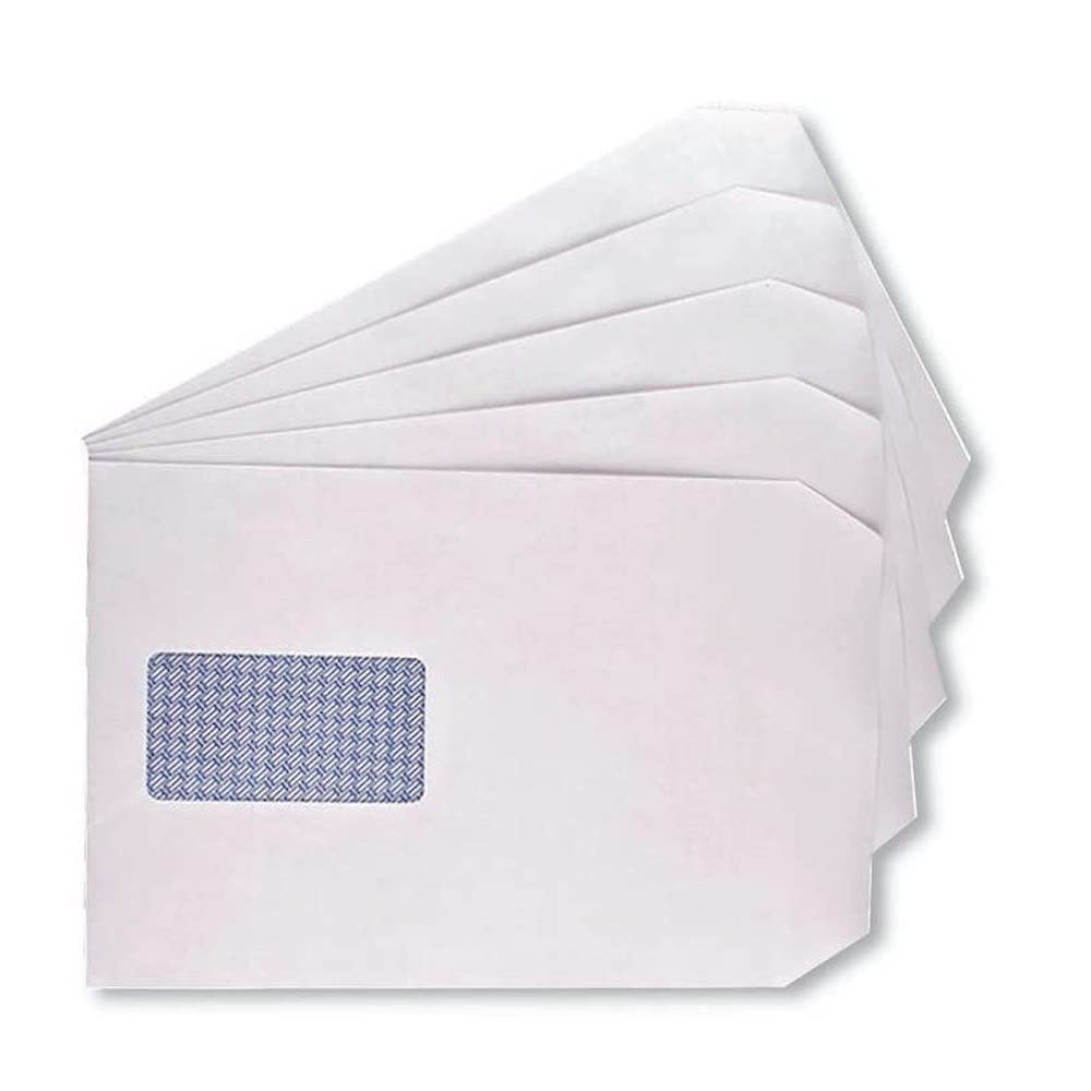 Q-Connect C5 Envelopes Window Pocket Self Seal 100gsm White (Pack of 500)