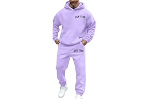 JIXIANG Men's Tracksuit 2 Piece Hoodies Casual Jogging Gym Sweat Suits for Men Jogging Sweatshirts Athletic Sweatsuits Sets