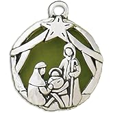 Basic Spirit Handcrafted Christmas Ornament - Nativity Jolly - Home Décor, for Tree Decoration