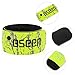 BSeen 2ed Generation LED Slap Band, Patented Heat sealed design, Glow in the Dark, Water/sweat resistant, highly reflective printing, artistic designs, fashion meets safety (Green-Design II)