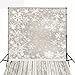 DODOING 3x5ft Christmas Snowflake Theme with Wood Floor Scene Photos Backdrop Photography Background for Photo Studio Props