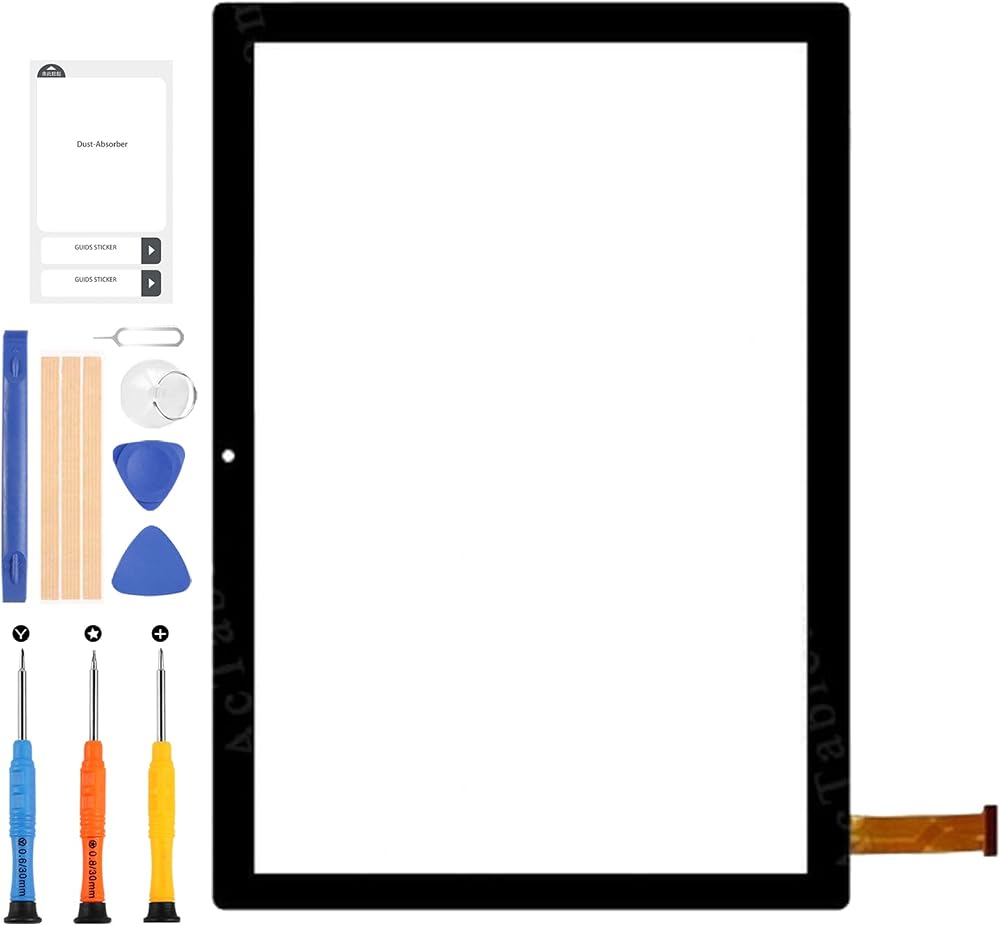 LADYSON 10.1" Touch Screen Digitizer for DUODUOGO Tab-S1 Replacement Kit +
