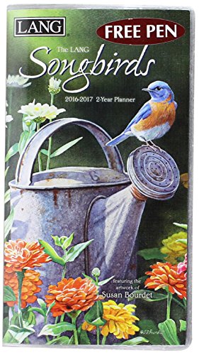 Lang Songbirds 2016 Two Year Planner by Susan Bourdet, January 2016 to December 2017, 3.5 x 6.375 Inches (1071077)