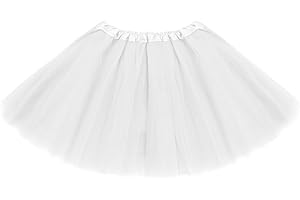 ASKHOPE Tutu for Toddler Girls 4-12 yrs 3 Layer Kids Tutu Skirts Tulle Ballet Tutus Dress Up for Party Halloween Costume