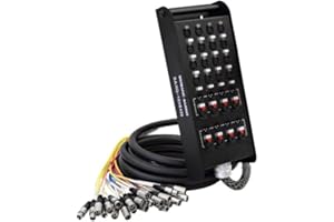 Seismic Audio - SAXQ-16x8x25 - 16 Channel 25' XLR Snake Cable with XLR and 1/4" Returns on the Box