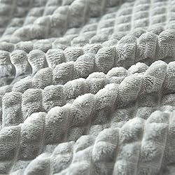 Simple&Opulence Gray Throw Blanket for Couch-Super