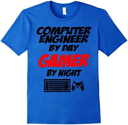 Computer Engineer By Day Gamer By Night - Male Medium - Royal Blue