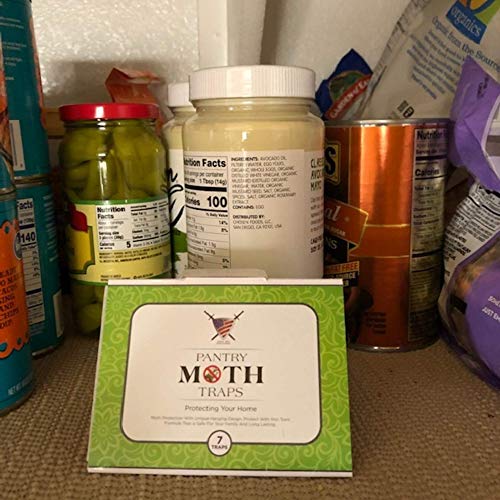 Pantry Moth Trap (7 Pack) Closet Traps for Moths with Unique Hanging