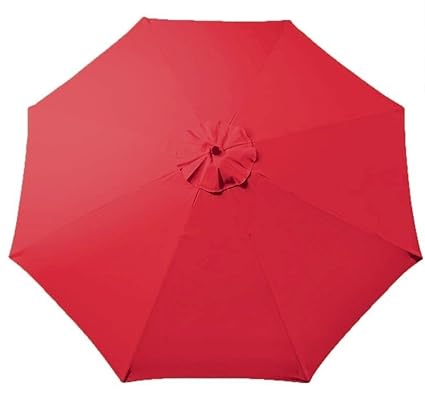 Tokept Umbrella Canopy for 9ft 8 Ribs Red (Canopy Only)