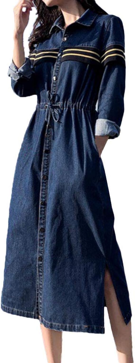 denim maxi dress amazon