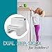 Kids Step Stool By Sahara Baby: Dual Height Step Stool for Toddlers, Anti-Slip Rubber For Safety, Suitable For Kitchen or Potty Training in Bathroom With Door Pinch & Safety Lock Accessories (2 pack)