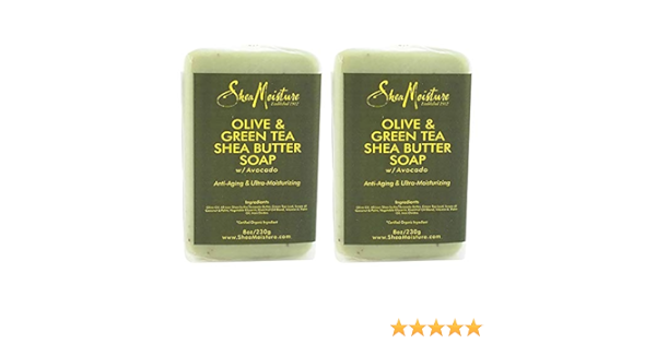 olive and green tea shea butter soap
