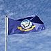 In the Breeze U.S. Navy Grommet Flag, 3 by 5-Feet