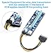 PCIe Riser Ptsaying PCI-E 16x 8x 4x 1x Powered Riser Adapter Card With LED hint w/ 60cm USB 3.0 Extension Cable & 6-Pin PCI-E to SATA Power Cable - GPU Riser Adapter - Ethereum Mining ETH(3 pack)