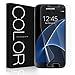 G-Color Galaxy S7 Screen Protector [Not Glass], [Full Coverage][Case Friendly][Error Proof][Bubble-Free][Anti-Scratch] HD Clear Screen Protector for Samsung Galaxy S7