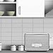 BELLA (14387) Linea Collection 2-Slice Toaster with Extra Wide Slot & Custom Settings, Polished Stainless Steel