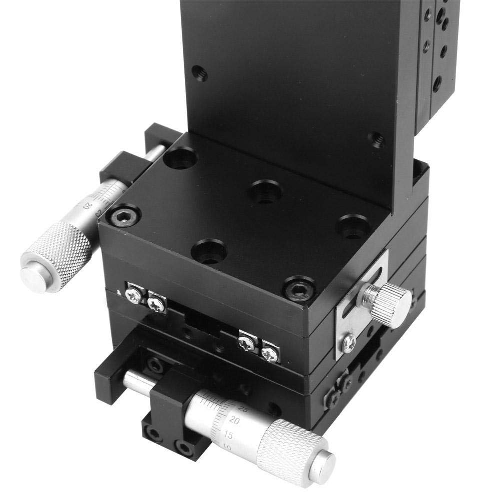 SEMXYZL60ACR Manual Linear Stage,XYZ Vertical Lift Linear Platform Manual Stage Fine Tuning