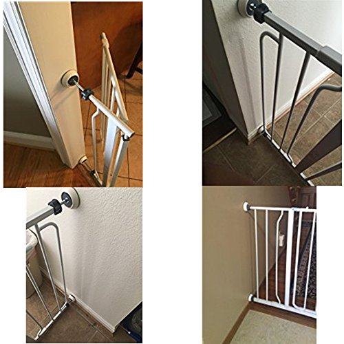 image for Vkania Baby Pressure Gates Wall Protector - Extra Wide Walk Through Pe