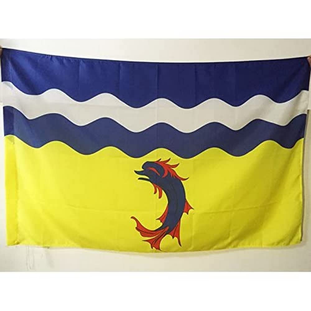 AZ FLAG - Isère Flag - 3x5 Ft - French department Banner with Sleeve - 100% Polyester - Fade Resistant - Vivid Colors - 3' x 5' Feet - 150x90 Cm