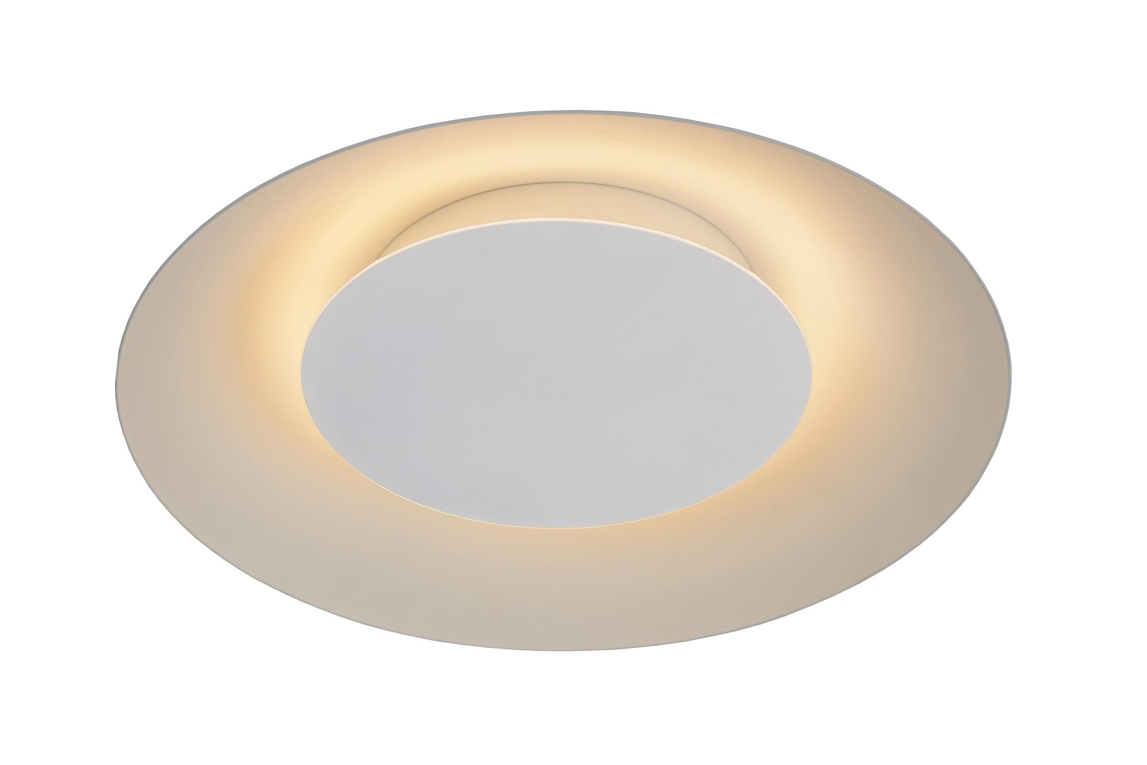 LUCIDE FOSKAL - Flush Ceiling Light - Ø 34,5 cm - LED - 1x12W 2700K - White