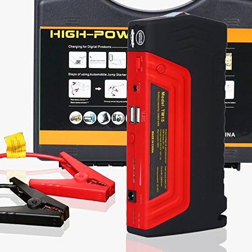 MKOMI 600A Peak 16800mAh Portable Car Jump Starer (up to 5L Gas) Auto Battery Booster Power Pack Charger with LED Light